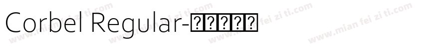 Corbel Regular字体转换